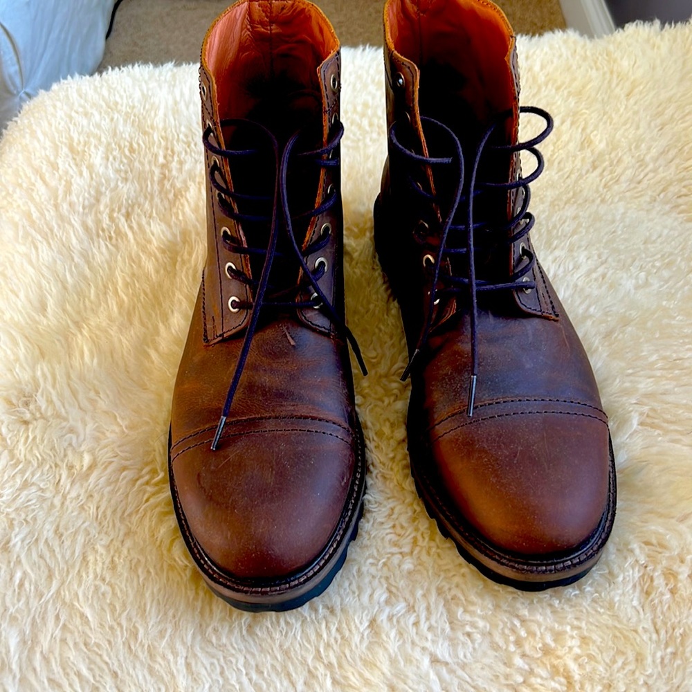 Never been worn, Patina chocolate brown boots. Size 10.5
